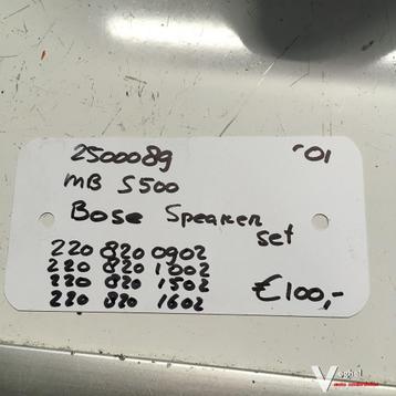 Mercedes S500 5.0 automaat start stop 2001 25000098  Speaker beschikbaar voor biedingen