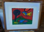 Zeefdruk Corneille, Antiek en Kunst, Kunst | Litho's en Zeefdrukken, Ophalen of Verzenden