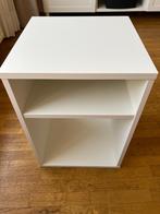 VIHALS Table de chevet, blanc, 37x37 cm, Ophalen, Zo goed als nieuw