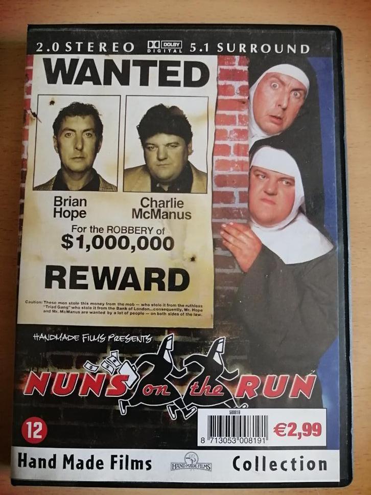 DVD Mettons les voiles (Nuns on the Run) 1990 ‧ Comédie, CD & DVD, DVD | Comédie, Enlèvement ou Envoi