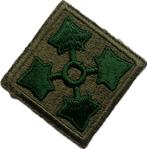 Patch US ww2 4th Infantry Division, Collections, Autres