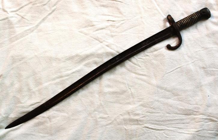 Franse Chassepot Bajonet 1871., Verzamelen, Militaria | Algemeen, Landmacht, Mes of Dolk, Ophalen of Verzenden