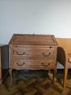 Mooie antieke houten schrijftafel te koop – Compact en st, Ophalen, Zo goed als nieuw, Bureau