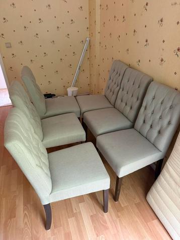 Lot de 6 chaises capitonnées – style classique chic beschikbaar voor biedingen
