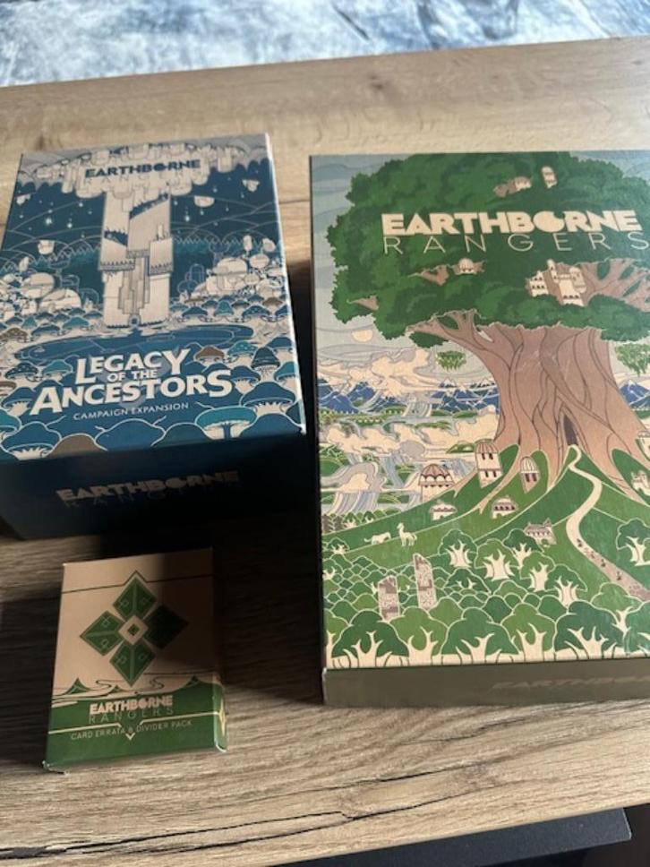 Bordspel - Earthborne Rangers incl Uitbreidingen, Hobby en Vrije tijd, Gezelschapsspellen | Bordspellen, Zo goed als nieuw, Een of twee spelers