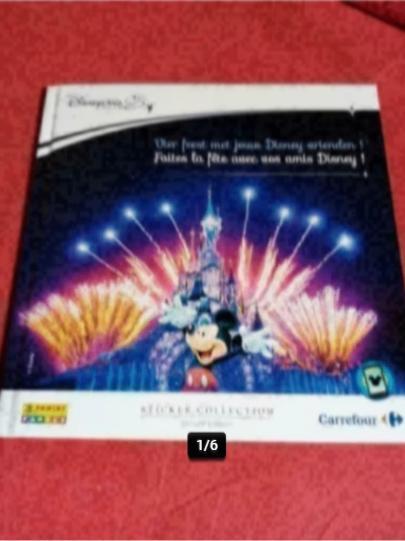 3 volledige panini boeken 2x Disney en 1x Smurfen 5-10€/stuk, Collections, Disney, Utilisé, Image ou Affiche, Enlèvement ou Envoi