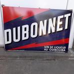 Emaille bord DUBONNET uit 1953 afm/ 70cm x 48cm, Ophalen, Gebruikt, Reclamebord