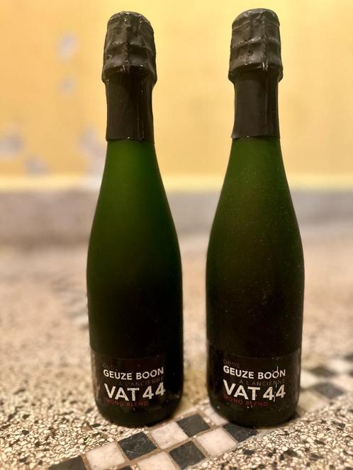 2 x Boon Oude Geuze Vat 44 - 2010, Collections, Marques de bière, Bouteille(s), Enlèvement ou Envoi