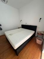 Zwart Bed boxspring 180cm x 200cm met matras, Huis en Inrichting, Slaapkamer | Complete slaapkamers, Ophalen, Gebruikt, Tweepersoons