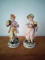 Figurines Buscuit (couple), Comme neuf, Enlèvement
