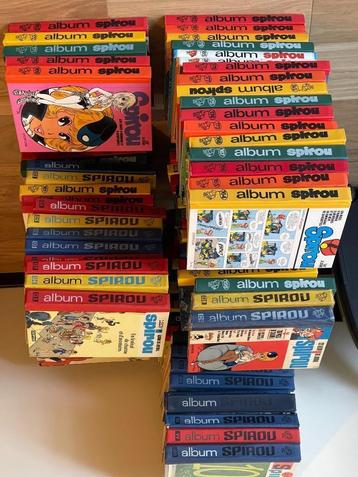 Lot de +/- 100 Albums reliés Spirou  disponible aux enchères