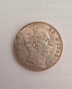 5 Lire Umberto 1er 1879, Postzegels en Munten, Munten | België