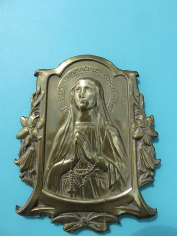 Ancienne plaque de l'immaculée conception. E. Dropsy.