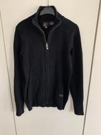 G-STAR RAW zwarte cardigan met rits en opdruk: S, Kleding | Heren, Truien en Vesten, G-star Raw, Zwart, Ophalen of Verzenden, Zo goed als nieuw