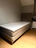 Boxspring 1 persoobsbed - slechts 2 maanden oud, Huis en Inrichting, Ophalen, 90 cm, Eenpersoons, Beige