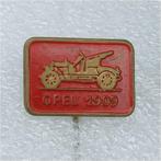 SP1092 Speldje Opel 1909 rood, Verzamelen, Speldjes, Pins en Buttons, Gebruikt, Ophalen of Verzenden
