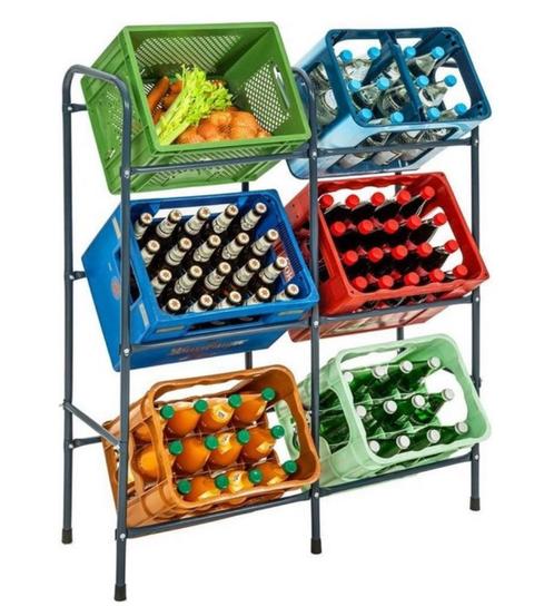 Rek voor zes drankkratten / Krattenrek, Huis en Inrichting, Overige Huis en Inrichting, Nieuw, Ophalen