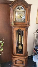 eiken klok Urgos uurwerk met maanfase & Westminster-slag, Antiek en Kunst, Ophalen
