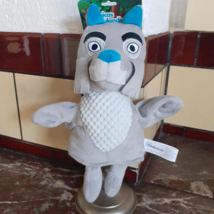 Bor de Wolf fabeltjeskrant handpop, Kinderen en Baby's, Speelgoed | Poppen, Zo goed als nieuw, Ophalen of Verzenden