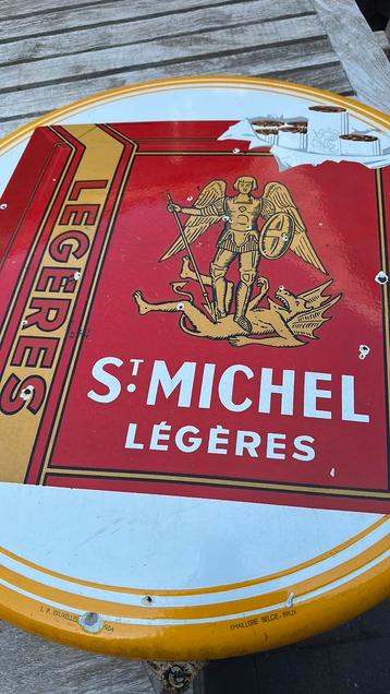 Emaille reclame bord st michel, Enlèvement