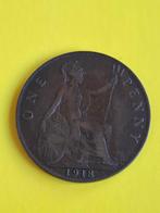 1918 Engeland 1 penny in brons George V, Verzenden, Overige landen, Losse munt