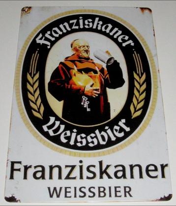 FRANZISKANER BIER : Metalen Bord FRANZISKANER Weissbier beschikbaar voor biedingen