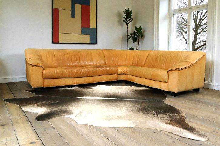 Vintage Ikea hoekzetel patchwork Halland leer jaren 80, Maison & Meubles, Canapés | Salons, Utilisé, Banc d'angle, Quatre personnes ou plus