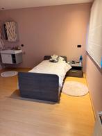 Slaapkamermeubels houtlook – bed, kast, nachtkastje, commode, Ophalen, Gebruikt