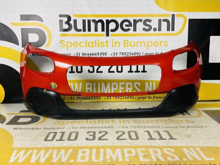 BUMPER Citroen C3 2016-2021 VOORBUMPER 1-F3-6293z, Auto-onderdelen, Carrosserie, Bumper, Voor, Gebruikt, Ophalen of Verzenden