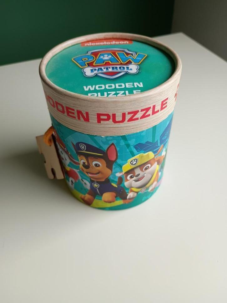 puzzel Paw Patrol houten puzzel 30 stukken 3+, Kinderen en Baby's, Speelgoed | Kinderpuzzels, Zo goed als nieuw, 10 tot 50 stukjes