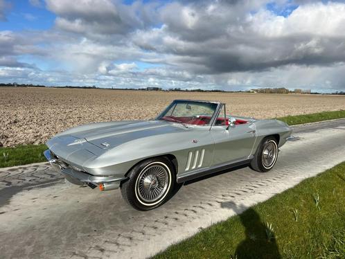 Chevrolet Corvette C2 1966, Auto's, Chevrolet, Bedrijf, Te koop, Corvette, Radio, Benzine, Cabriolet, 2 deurs, Handgeschakeld