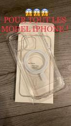 Coque iPhone MagSafe TOUT iPhone - NEUVE / Recharge sans fil, Ophalen of Verzenden, Nieuw, IPhone SE (2022), Frontje of Cover