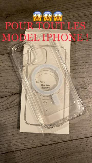 Coque iPhone MagSafe TOUT iPhone - NEUVE / Recharge sans fil beschikbaar voor biedingen