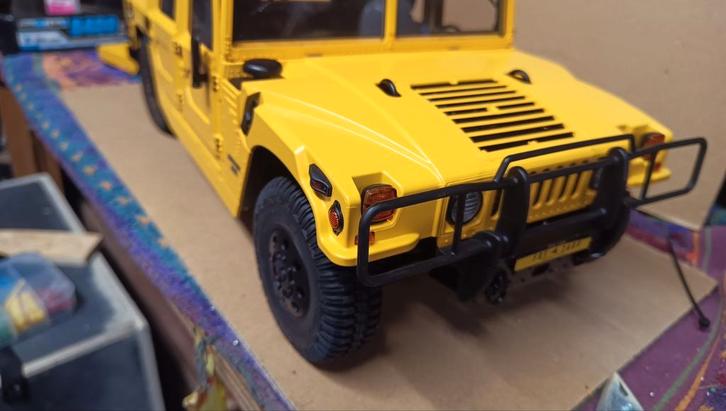 Fms hummer 1/12, Hobby en Vrije tijd, Modelbouw | Radiografisch | Auto's, Zo goed als nieuw, Auto offroad, Elektro, Schaal 1:10