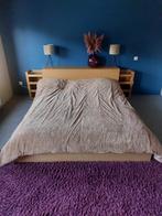 tweepersoonsbed 160x200m, Huis en Inrichting, Ophalen, Gebruikt, Bruin, Tijdloos