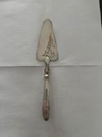 Pelle à gâteau ancienne argentée – motif floral – vintage, Antiek en Kunst, Ophalen