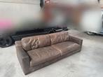 Sofa van echt leer, Huis en Inrichting, Ophalen, 250 tot 300 cm, Gebruikt, Rechte bank
