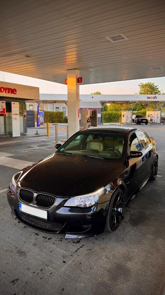 BMW 545I V8 330HP  M5-SET, Auto's, BMW, Particulier, 5 Reeks, Open dak, Benzine, Euro 4, Berline, 5 deurs, Automaat, Zwart, Zwart