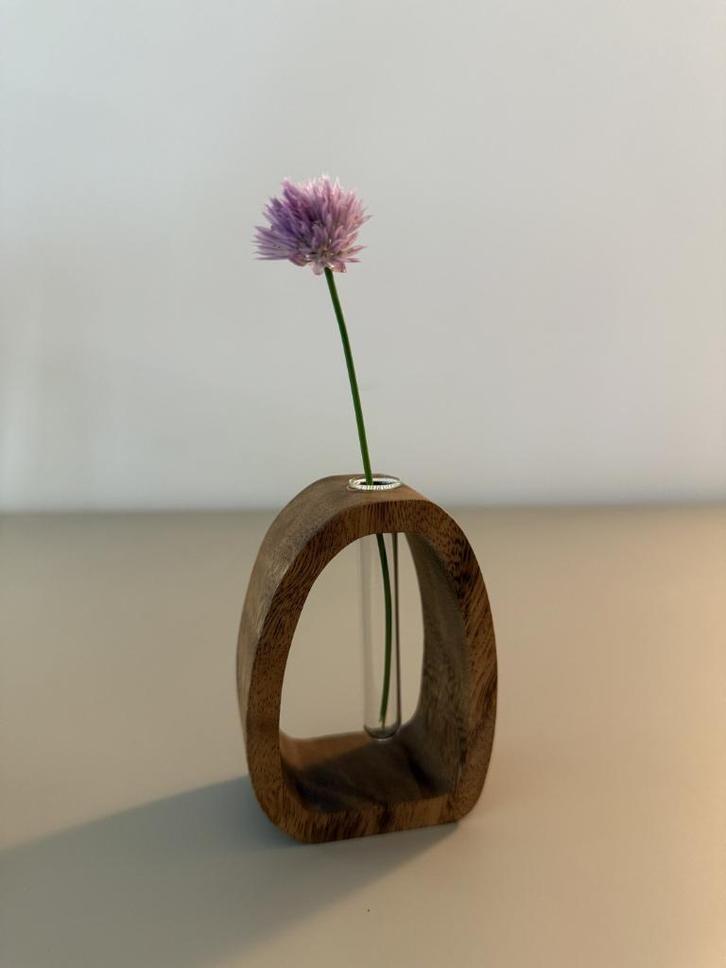 Beperkte oplage Timber Glow houten decoratieve vaas, Huis en Inrichting, Woonaccessoires | Vazen, Nieuw, Overige kleuren, Minder dan 50 cm