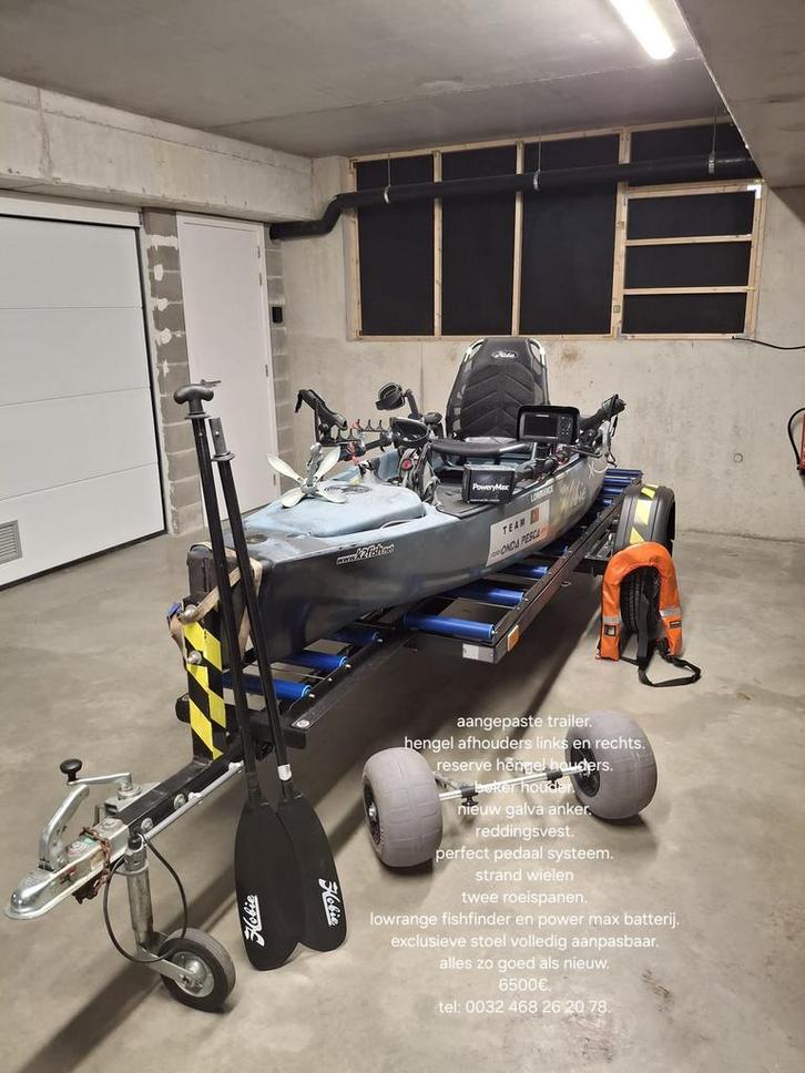 Hobie kajak, Watersport en Boten, Vis- en Consoleboten, Zo goed als nieuw, Ophalen