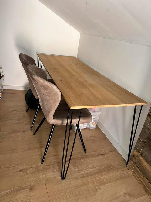 Eiken bureau 190cm x 70cm x 2cm, Huis en Inrichting, Tafels | Eettafels, Zo goed als nieuw, Ophalen