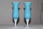 Vase opaline bleu, Maison & Meubles, Moins de 50 cm, Enlèvement ou Envoi, Comme neuf, Verre