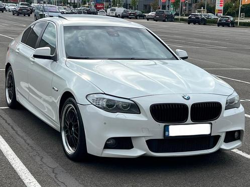 BMW F10 525d M pakket, Auto's, BMW, Particulier, 5 Reeks, Diesel, Euro 5, Berline, 4 deurs, Automaat, Wit, Zwart, Leder, Achterwielaandrijving