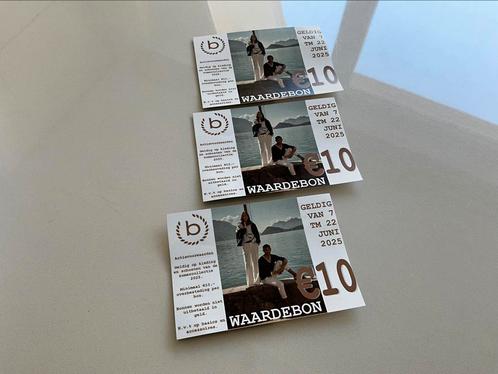 3 X 10 euro kortingsbonnen van Bugatti, Tickets en Kaartjes, Kortingen en Cadeaubonnen