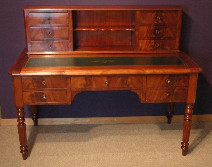 Bureel of bureau à gradin in Mahonie 19e eeuw, Antiek en Kunst, Antiek | Kantoor en Zakelijk, Ophalen