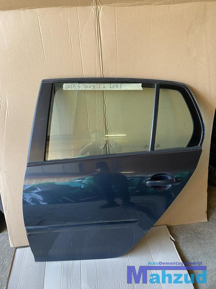 VW GOLF 5 Groen LC5F Links linker achter deur portier, Auto-onderdelen, Carrosserie, Deur, Volkswagen, Gebruikt, Ophalen of Verzenden