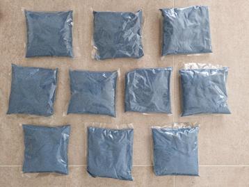 27 x Decoratiezand + steentjes Blauw - Nieuw beschikbaar voor biedingen