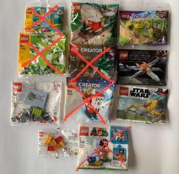 LEGO verschillende polybags 3+1 gratis!