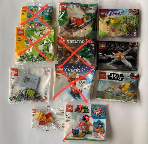 LEGO verschillende polybags 3+1 gratis!, Kinderen en Baby's, Speelgoed | Duplo en Lego, Nieuw, Lego, Complete set, Ophalen of Verzenden