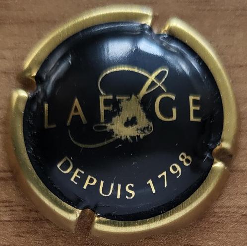 Capsule Crémant du Pays d'Oc, Domaine LAFAGE noir & or, Collections, Vins, Comme neuf, Vin blanc, France, Enlèvement ou Envoi